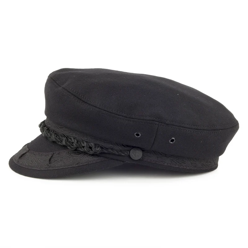 Casquette de Marin Grec en Laine noir JAXON & JAMES