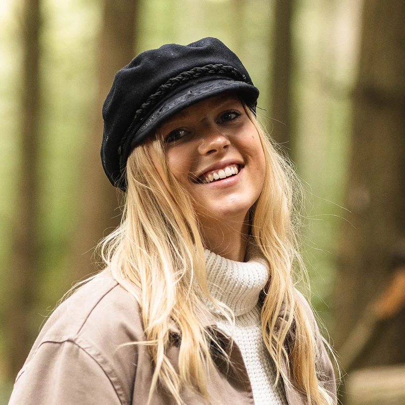 Casquette de Marin Grec en Laine noir JAXON & JAMES