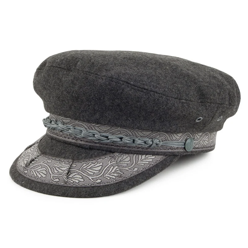 Casquette de Marin Grec en Laine gris JAXON & JAMES