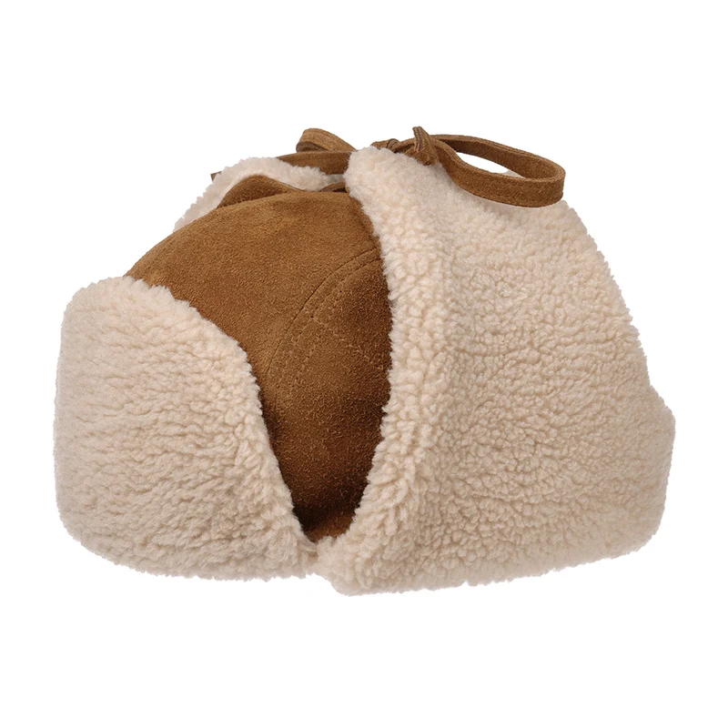 Chapka en Cuir cognac STETSON
