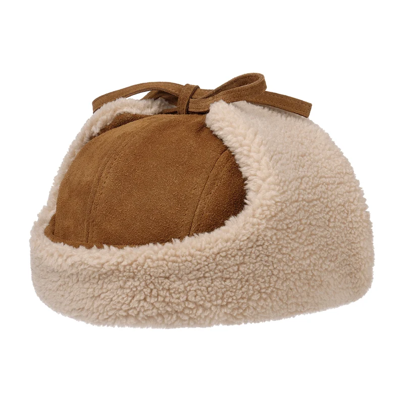 Chapka en Cuir cognac STETSON