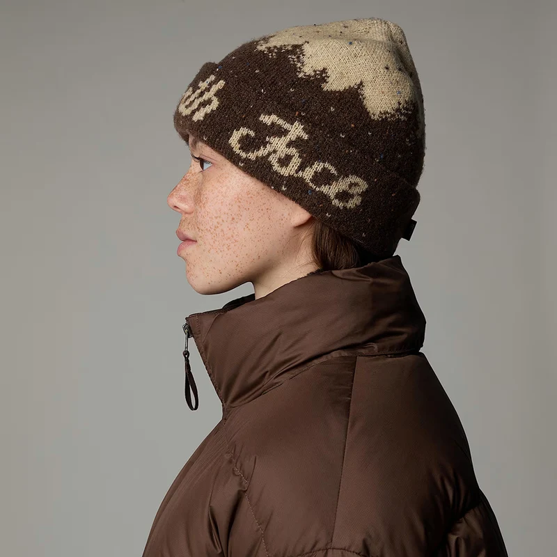 Bonnet à Revers Cabin Mountainscape marron-sable THE NORTH FACE