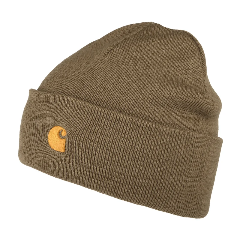 Bonnet à Revers Chase cacahuète CARHARTT WIP