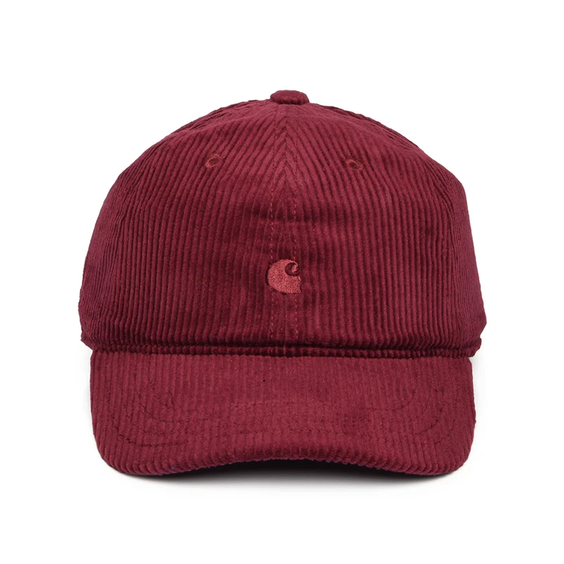 Casquette en Velours Côtelé Large Harlem vin CARHARTT WIP