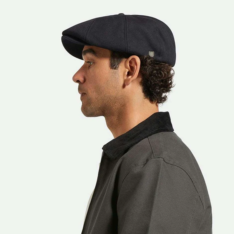 Casquette Gavroche Brood Sherpa noir BRIXTON
