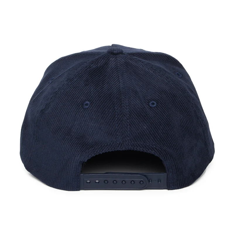 Casquette Snapback en Velours Côtelé Crest C NetPlus MP bleu marine délavé BRIXTON