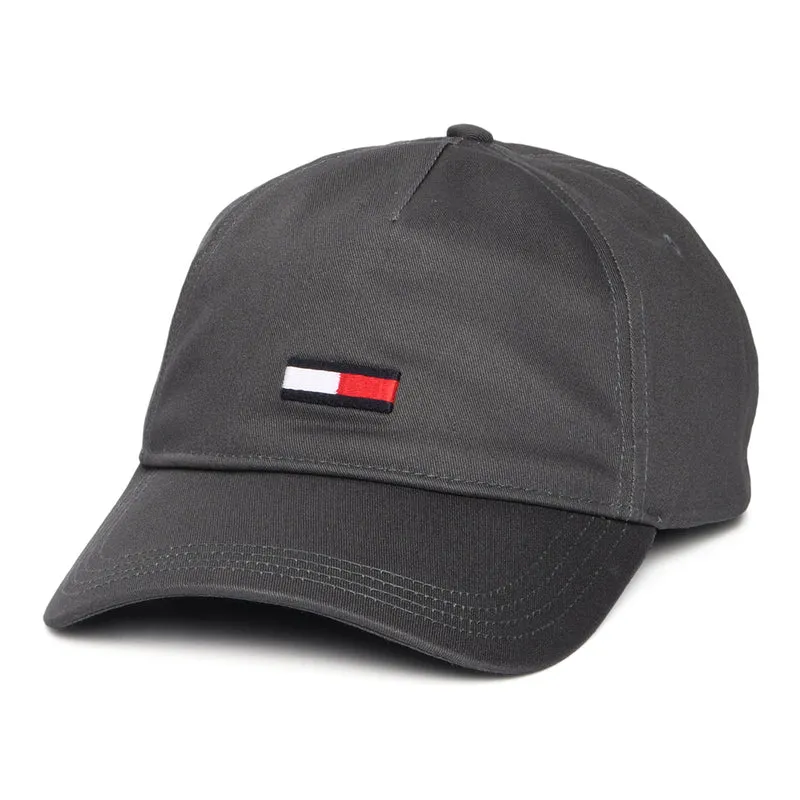 Casquette TJM Elongated Flag gris foncé TOMMY HILFIGER