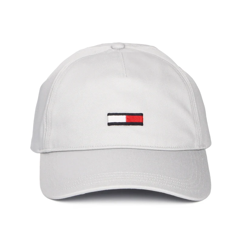 Casquette TJW Elongated Flag gris clair TOMMY HILFIGER