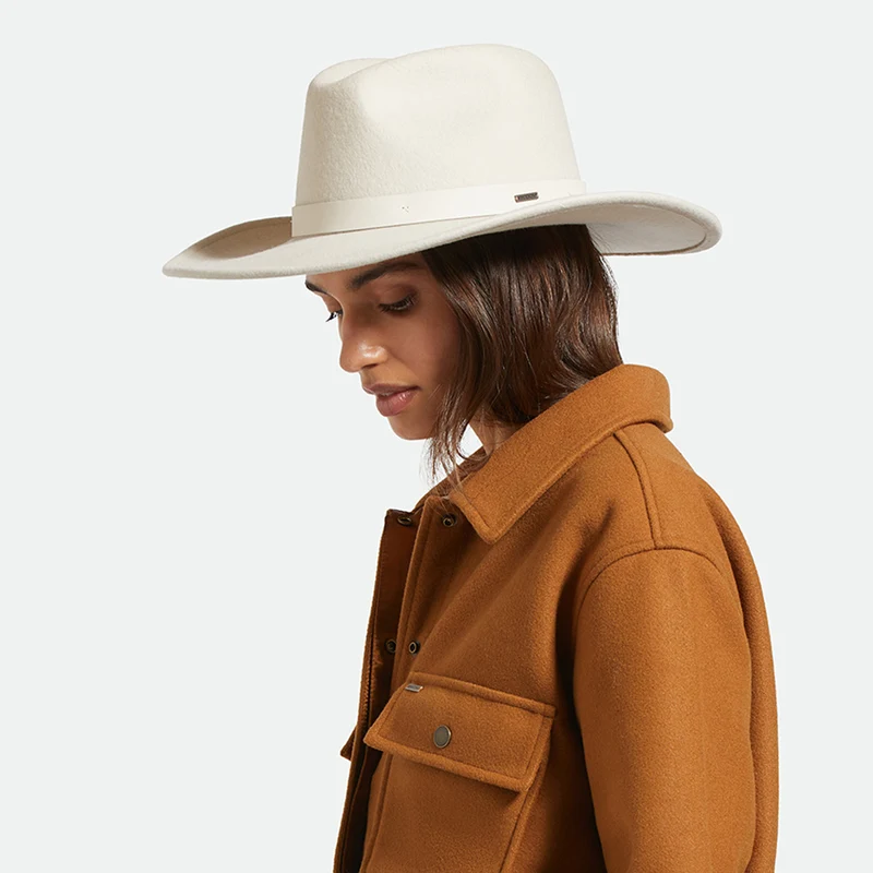 Chapeau Fedora en Laine Feutrée Harper crème BRIXTON