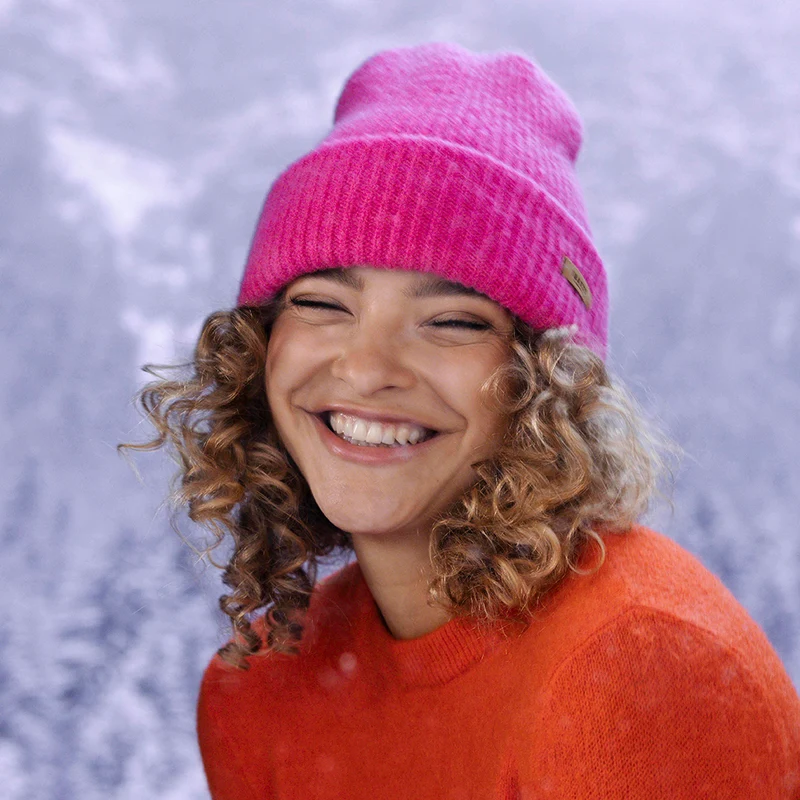 Bonnet à Revers Witzia rose vif BARTS