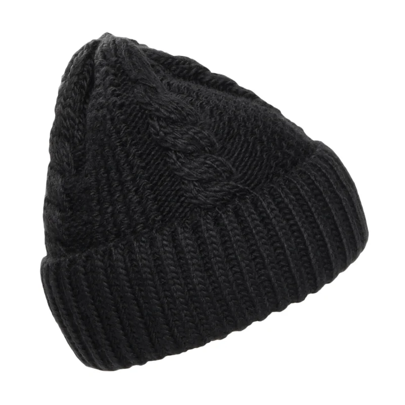 Bonnet Femme à Revers et à Torsades Oh Mega noir THE NORTH FACE