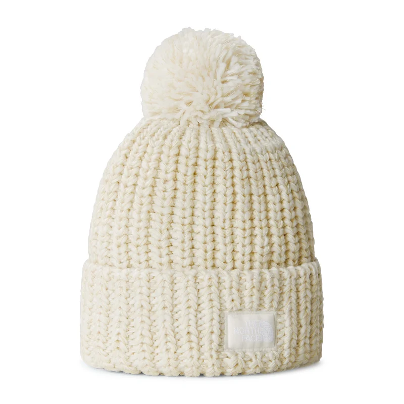 Bonnet à Pompon Cozy Chunky Cabin blanc cassé THE NORTH FACE