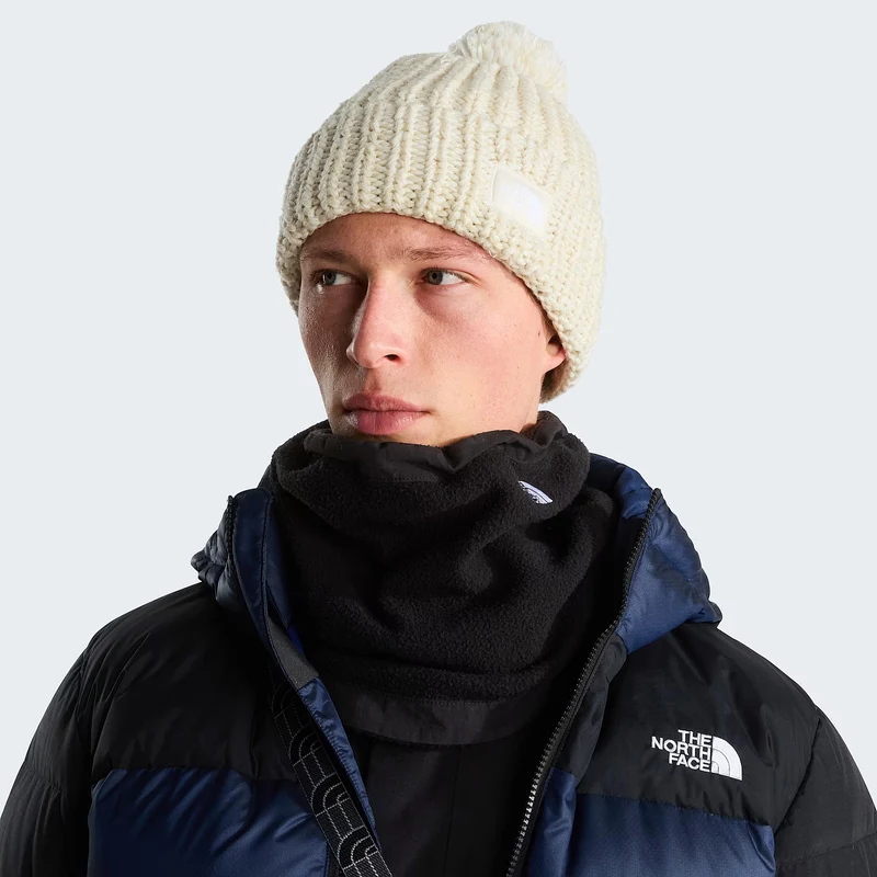 Bonnet à Pompon Cozy Chunky Cabin blanc cassé THE NORTH FACE