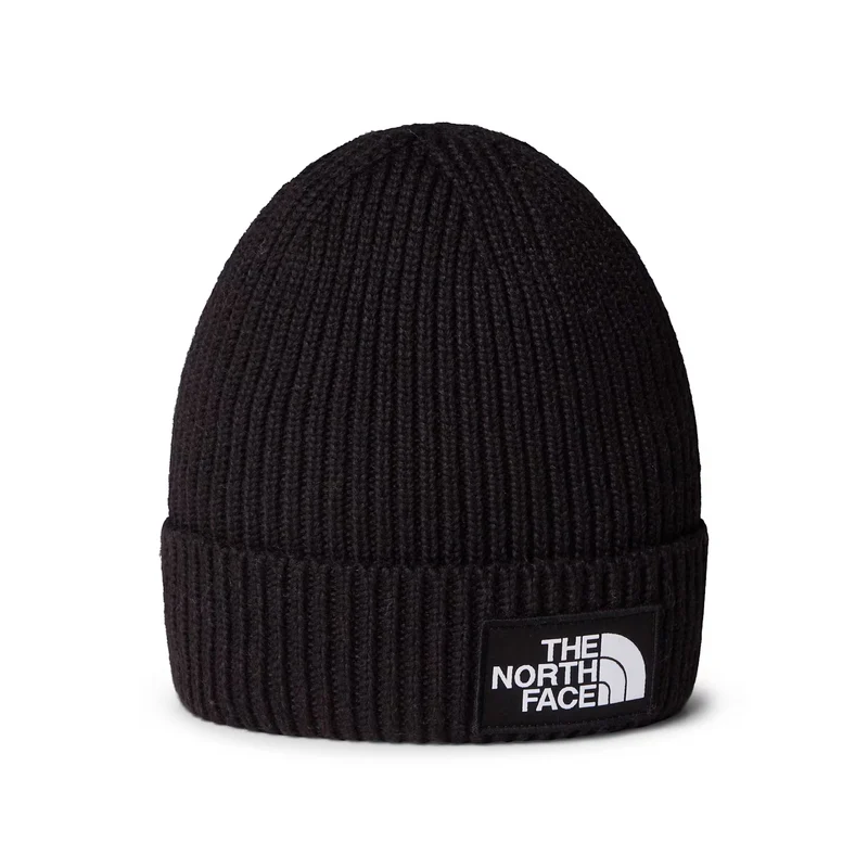 Bonnet Enfant Recyclé à Revers TNF Logo Box noir THE NORTH FACE
