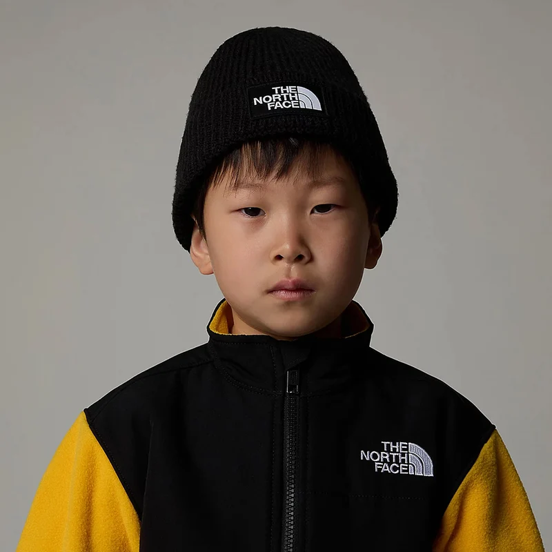 Bonnet Enfant Recyclé à Revers TNF Logo Box noir THE NORTH FACE