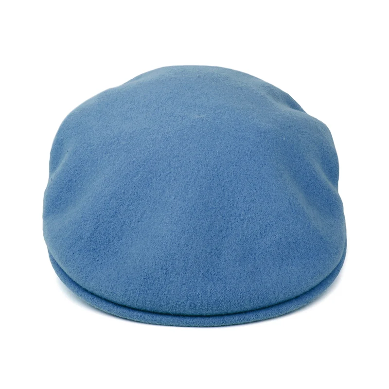 Casquette Plate en Laine 504 bleu denim KANGOL