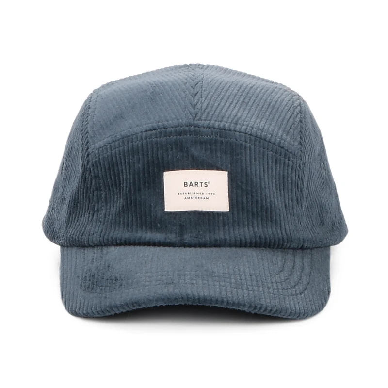 Casquette 5 Panel en Velours Côtelé Hardford bleu marine BARTS