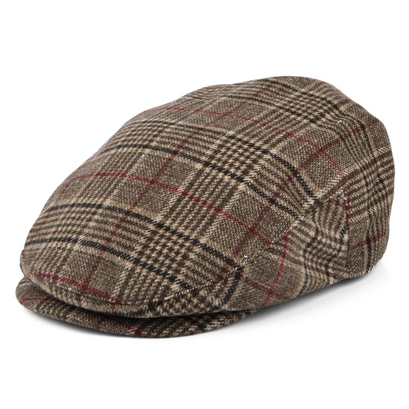 Casquette Plate à Carreaux Hooligan 20ème Anniversaire marron-multicolore BRIXTON