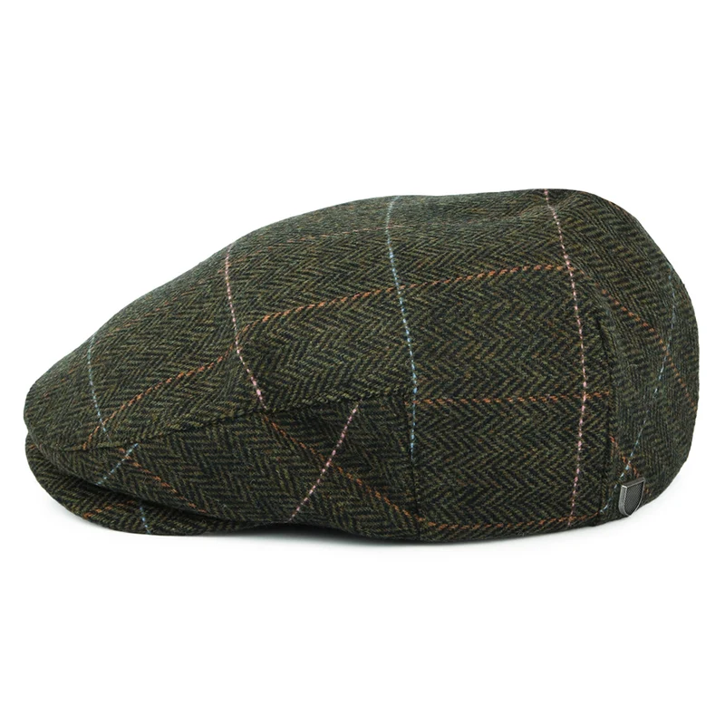 Casquette Plate à Carreaux et Chevrons Hooligan bronze-noir BRIXTON