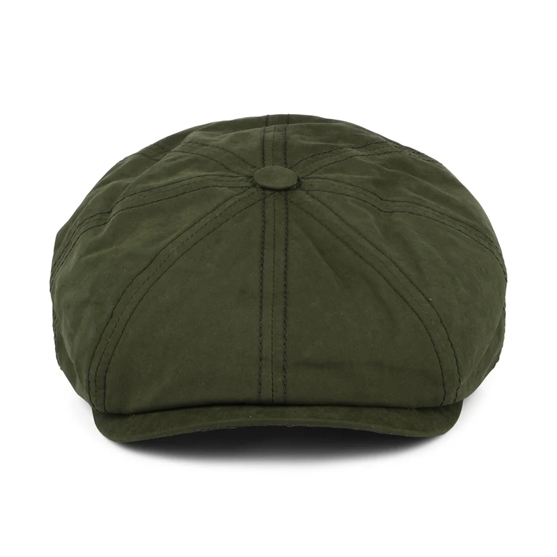 Casquette Gavroche en Coton Ciré Hydrofuge Hatteras olive STETSON