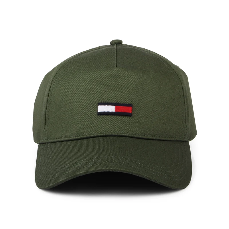Casquette TJM Elongated Flag olive TOMMY HILFIGER