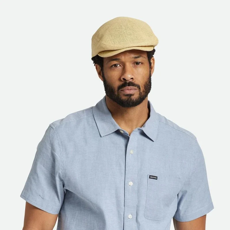 Casquette Plate Légère en Paille Toyo Hooligan naturel BRIXTON