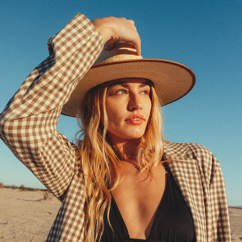 Chapeau de Cowboy en Paille Jo Rancher naturel-beige sable BRIXTON