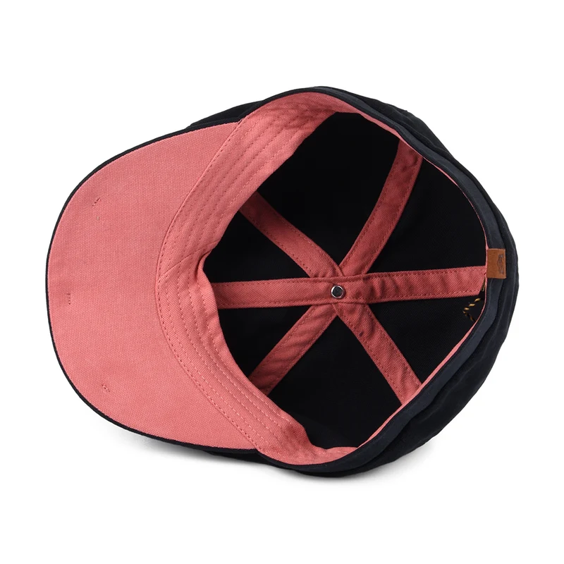 Casquette Gavroche en Toile de Coton Hudson bleu marine-saumon FAILSWORTH