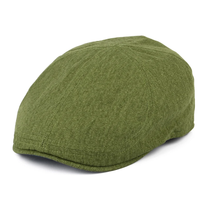 Casquette Plate Bec-de-Canard en Coton Porto vert-bleu sarcelle FAILSWORTH