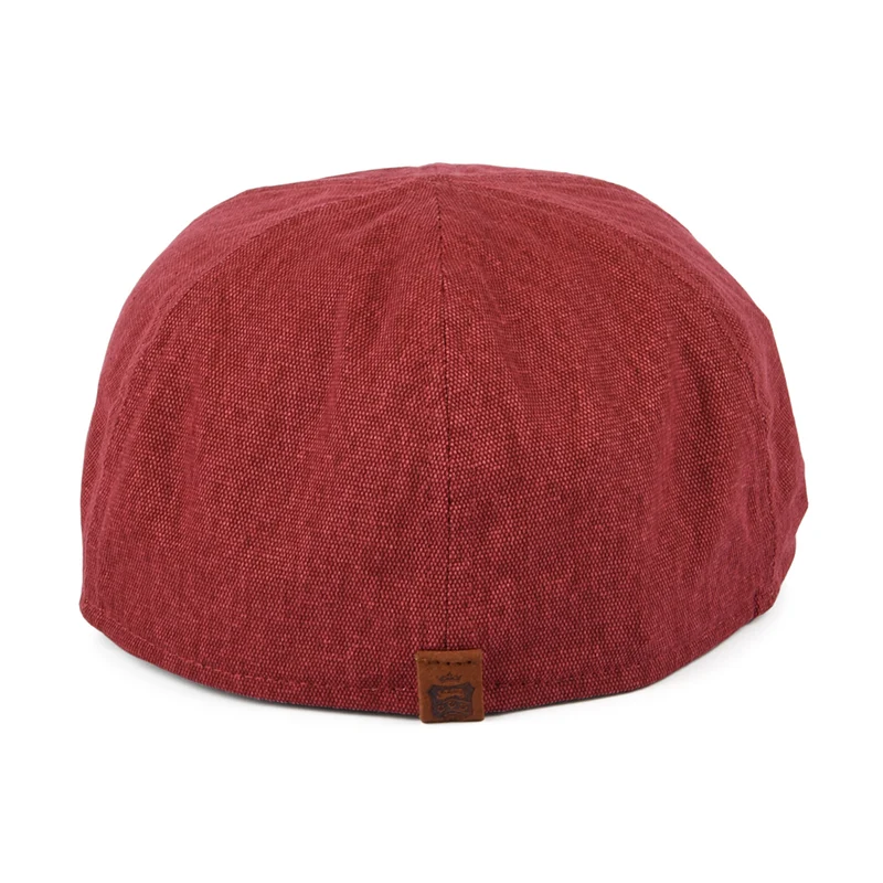 Casquette Plate Bec-de-Canard en Coton Porto rouge-vert FAILSWORTH