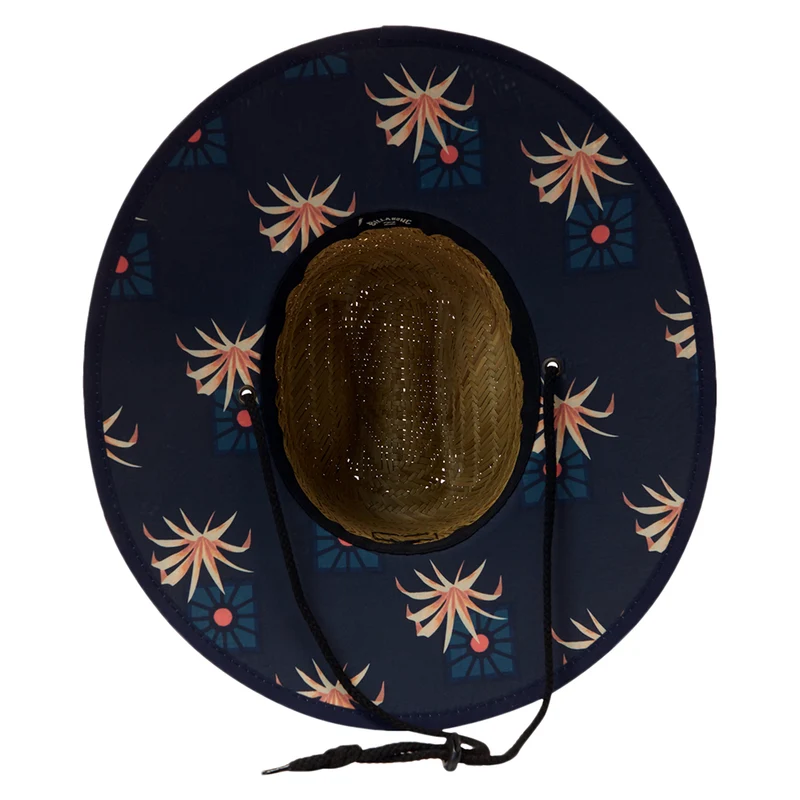 Chapeau Lifeguard Tides Print en Jonc de Mer naturel-bleu marine BILLABONG