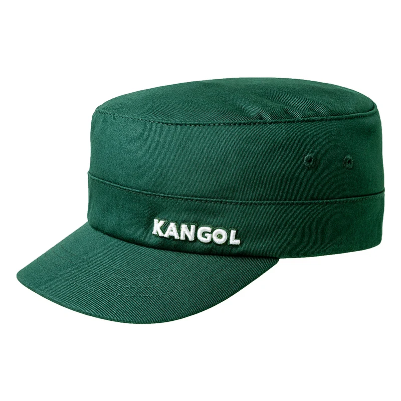 Casquette Militaire en Coton Sergé vert sapin KANGOL