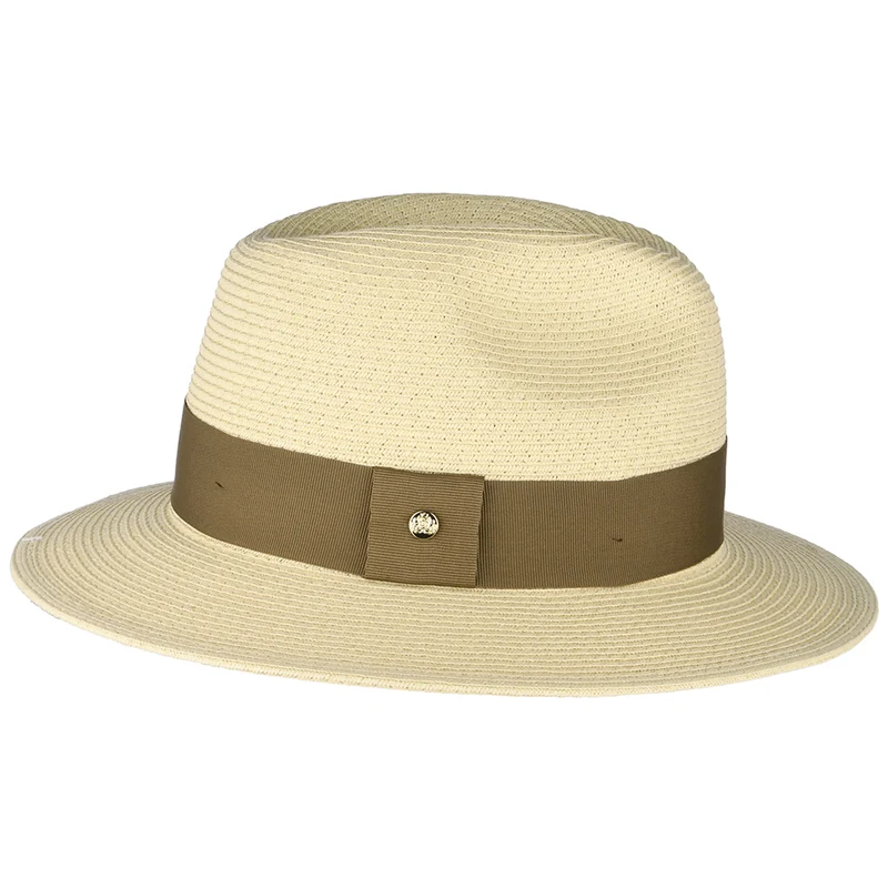 Chapeau Fedora en Paille Toyo Sienna naturel-marron FAILSWORTH