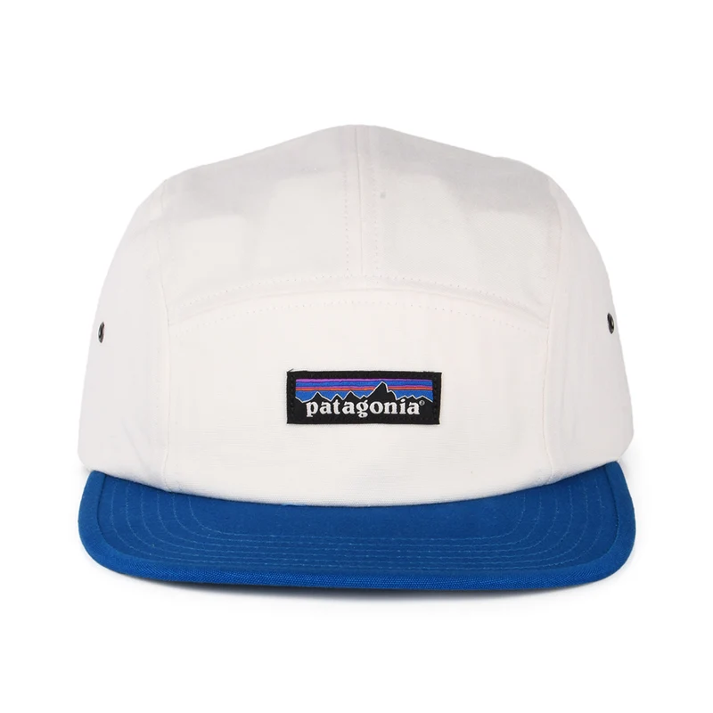 Casquette 5 Panel en Coton Bio Maclure crème-bleu PATAGONIA
