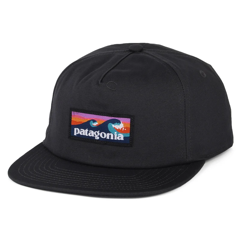 Casquette en Coton Bio Boardshort Label Funfarer noir encre PATAGONIA
