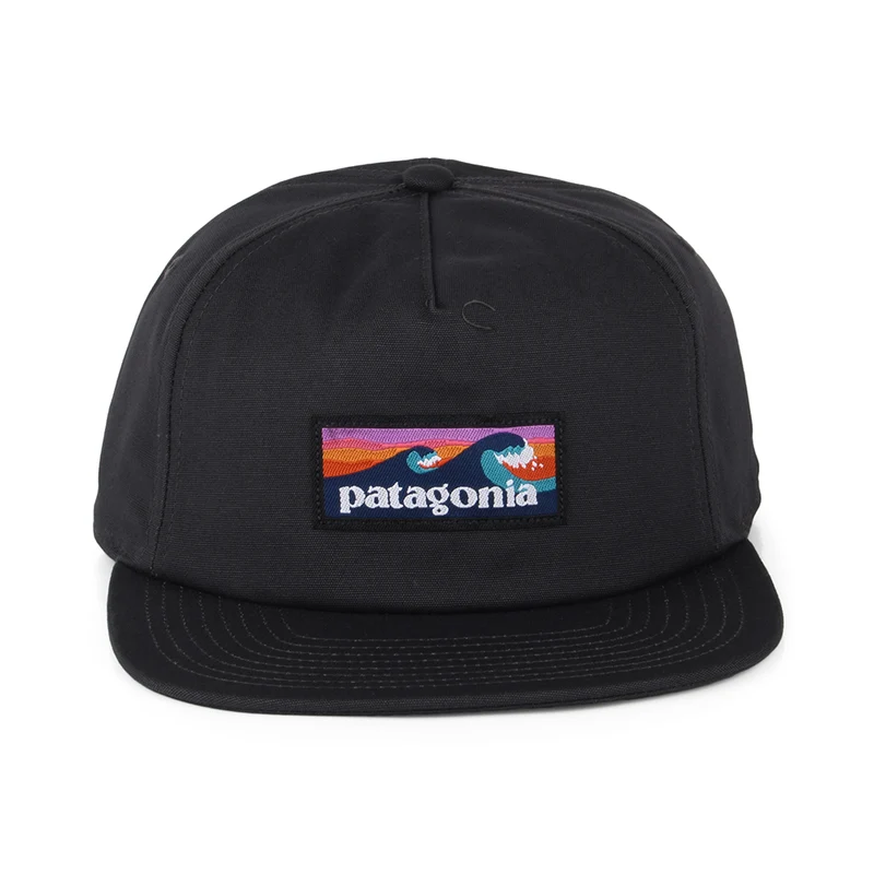 Casquette en Coton Bio Boardshort Label Funfarer noir encre PATAGONIA