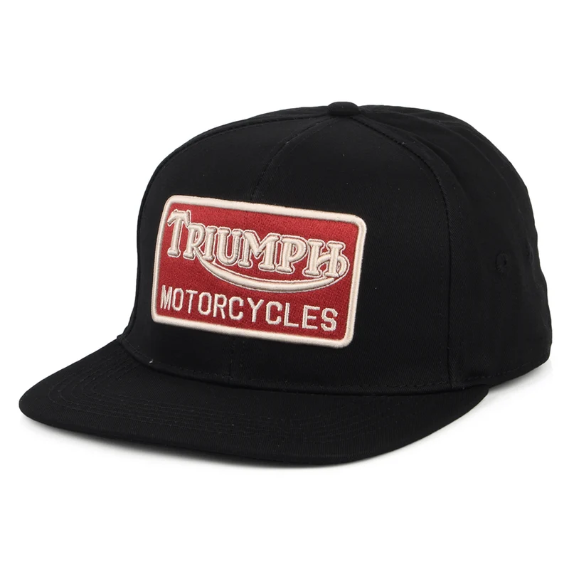 Casquette en Coton à Visière Plate Straggler noir TRIUMPH MOTORCYCLES