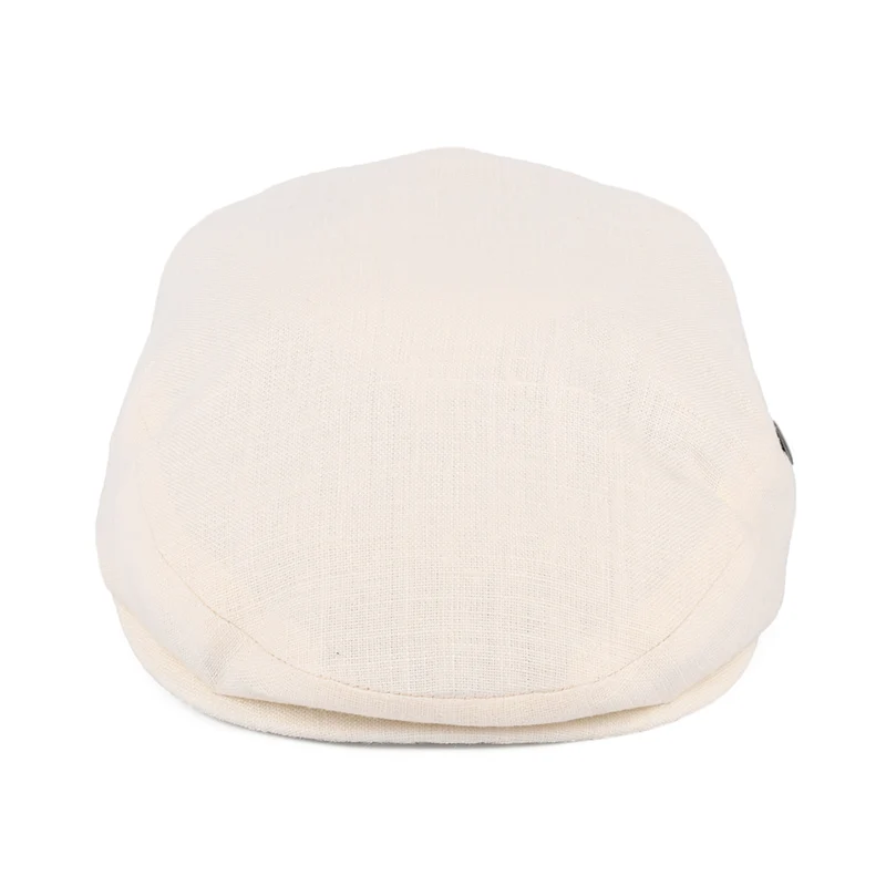 Casquette Plate en Lin crème CITY SPORT