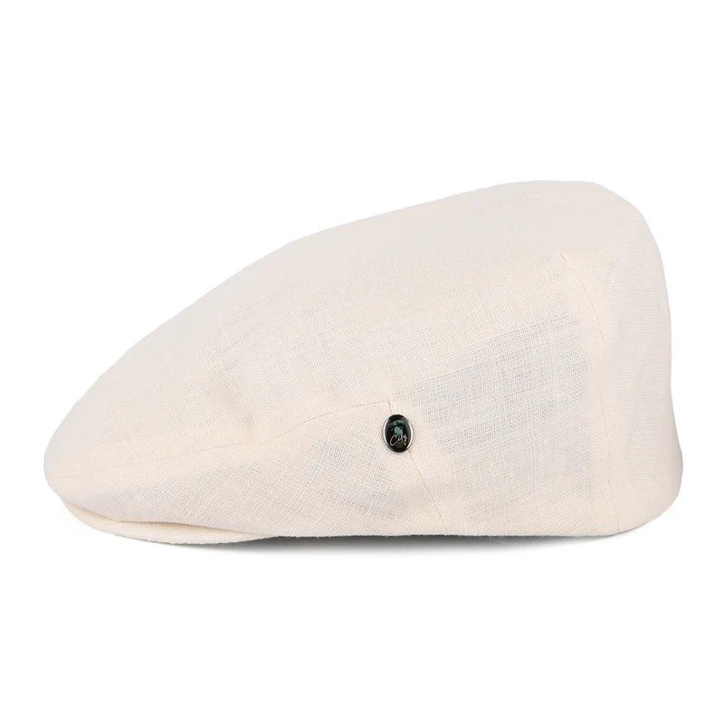 Casquette Plate en Lin crème CITY SPORT