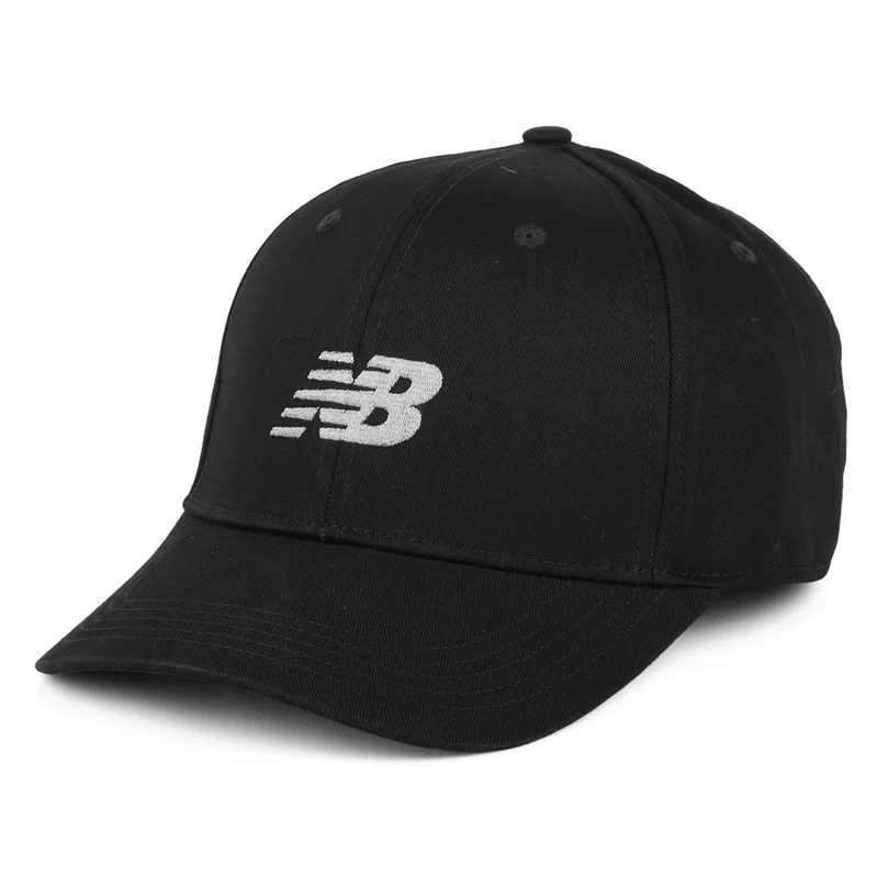 Casquette Snapback Structurée en Coton Sergé noir NEW BALANCE