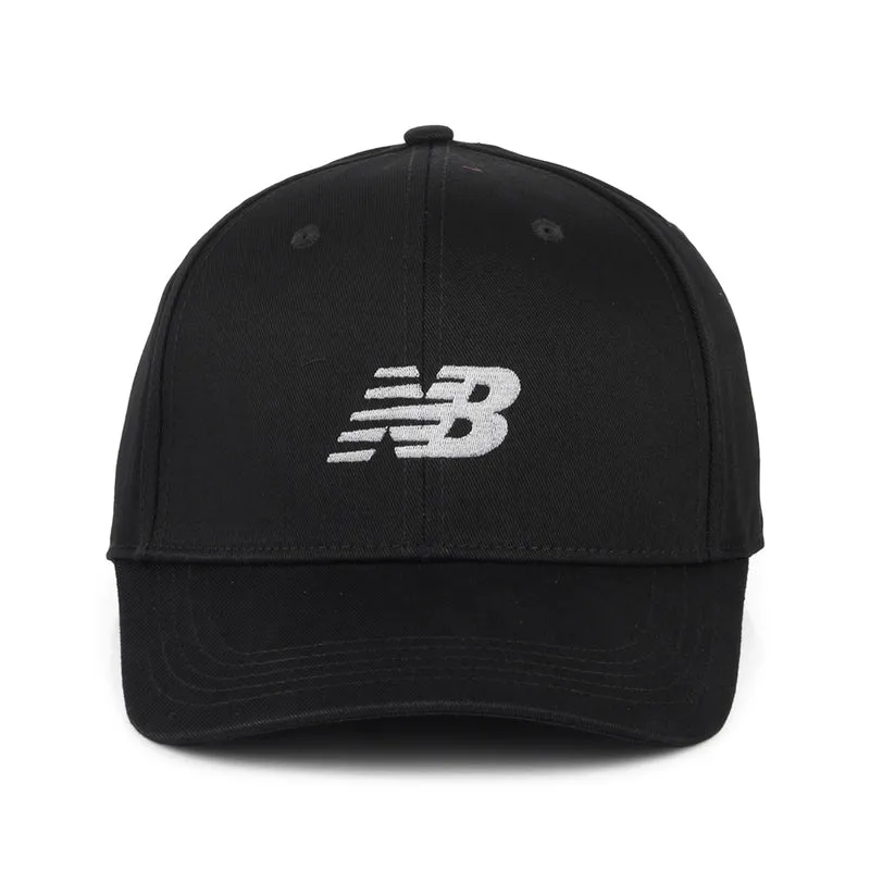 Casquette Snapback Structurée en Coton Sergé noir NEW BALANCE