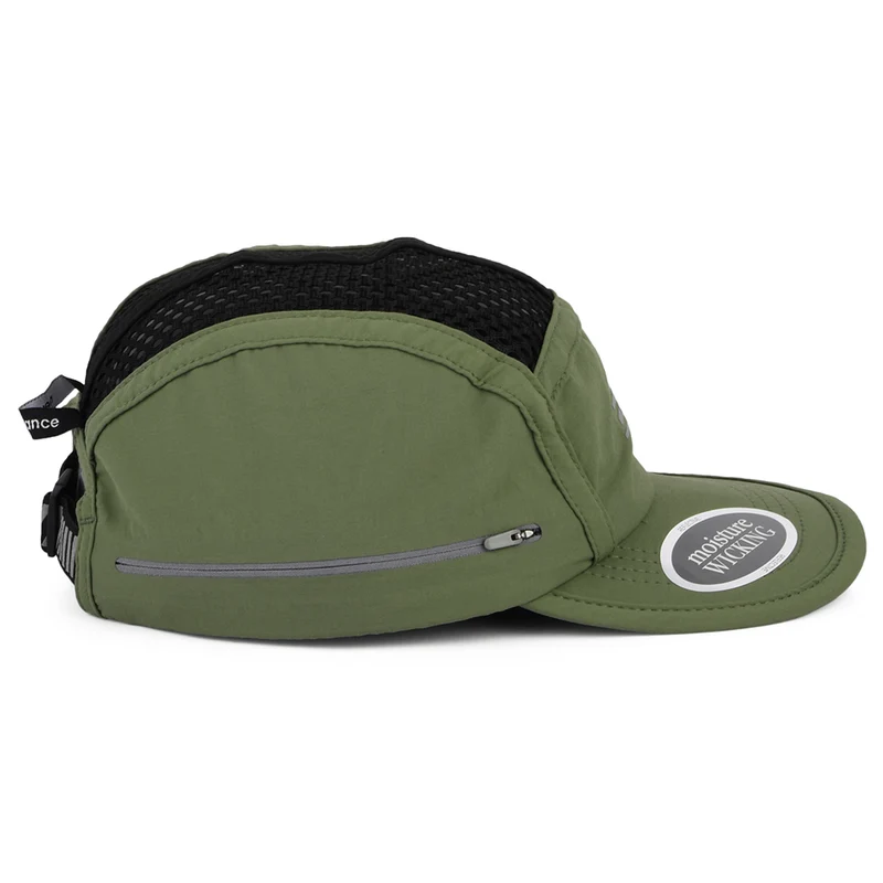 Casquette 5 Panel Pliable Running Stash olive foncé NEW BALANCE