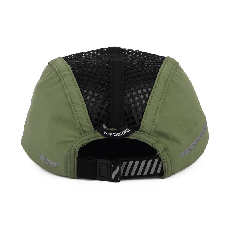 Casquette 5 Panel Pliable Running Stash olive foncé NEW BALANCE