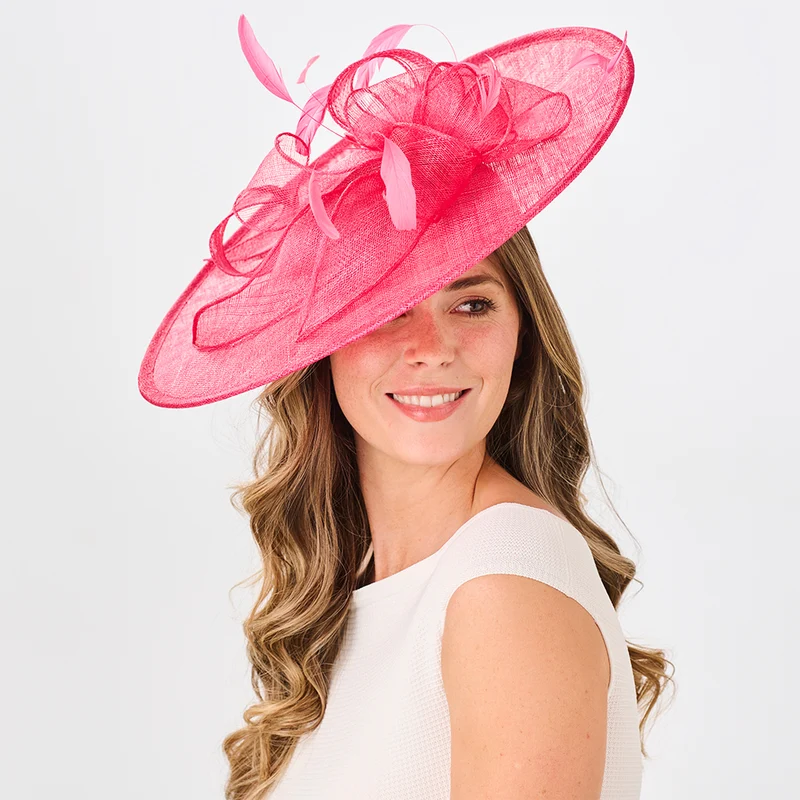 Chapeau Bibi Disque Felicity magenta FAILSWORTH