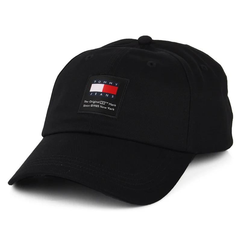 Casquette en Coton Bio TJM Modern Patch noir TOMMY HILFIGER