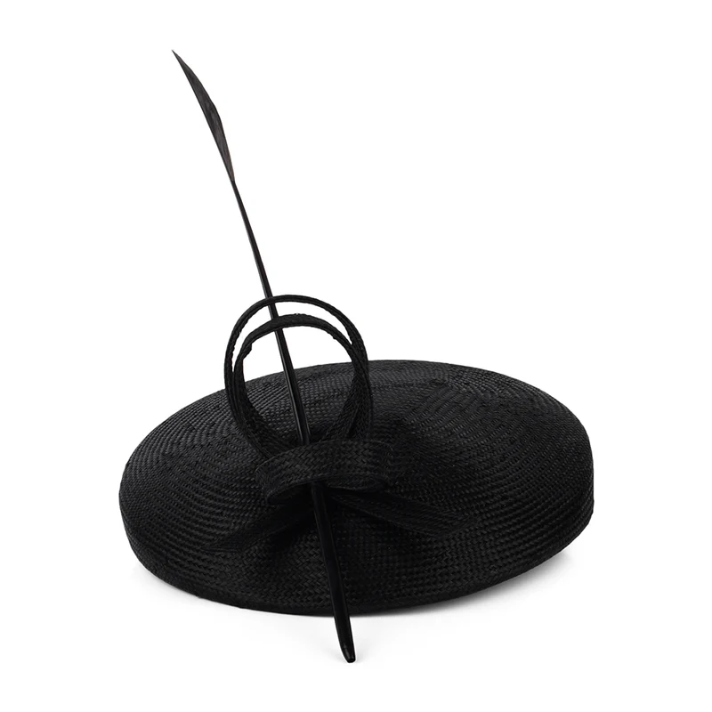 Chapeau Calot en Paille Pippa noir WHITELEY