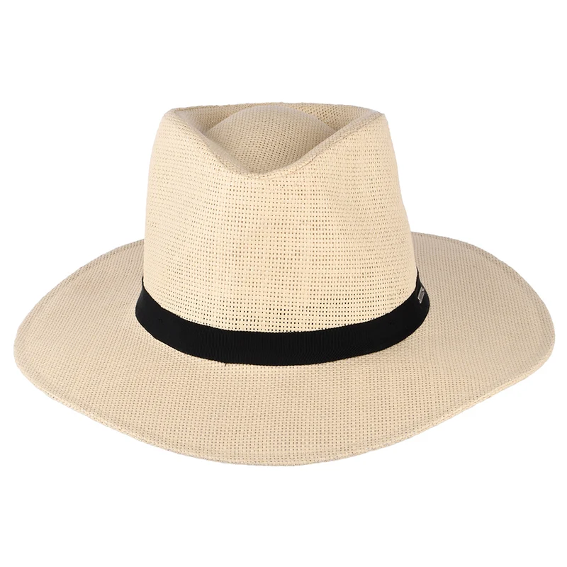 Chapeau Fedora en Paille Toyo Pliable Carolina naturel BRIXTON