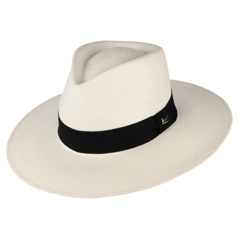 Chapeau Fedora Panama Aintree décoloré WHITELEY