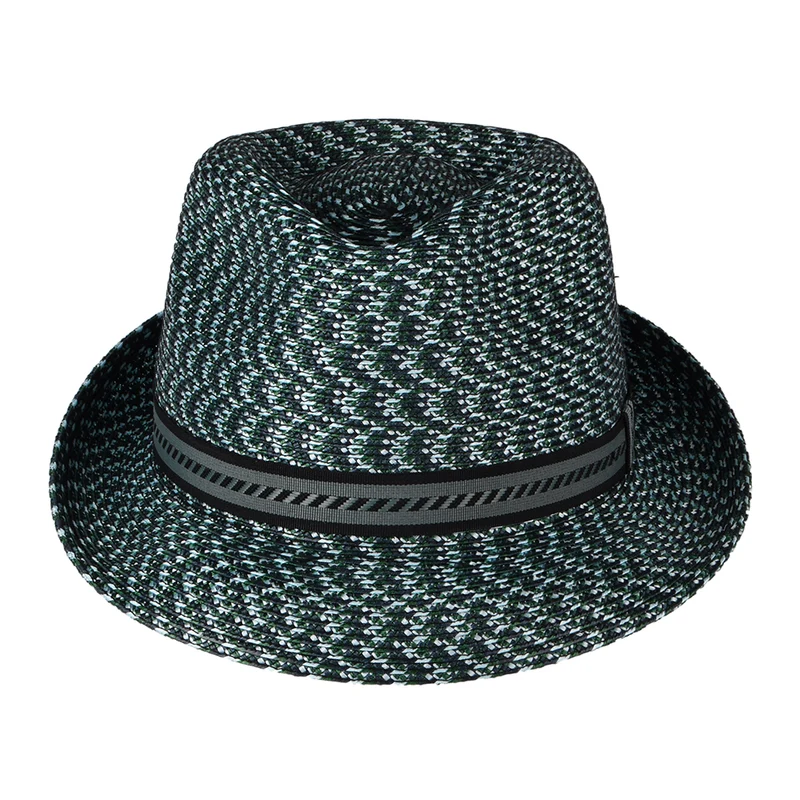 Chapeau Trilby Mannes bleu nuit-vert BAILEY