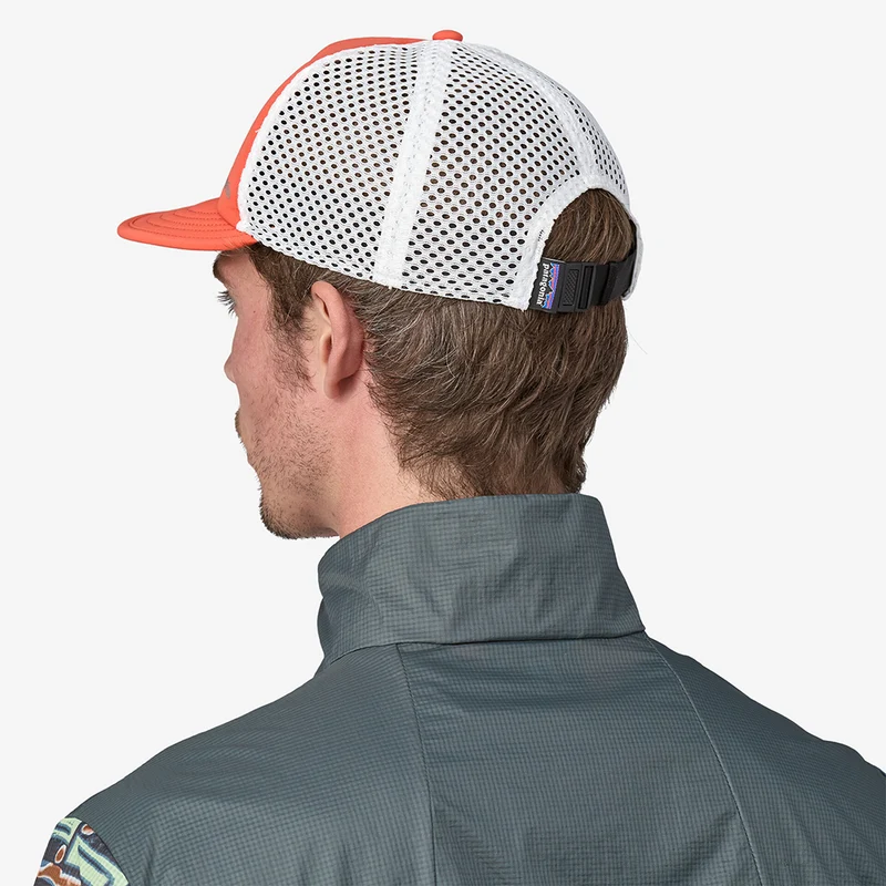 Casquette Trucker Recyclée Duckbill Shorty rouge piment-blanc PATAGONIA